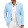 thumbnail image 1 of COOFANDY Men's Linen Blazer Jacket Lightweight Two Botton Sport Coat Slim Fit Business Suit Jacket, 1 of 6