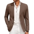 thumbnail image 1 of COOFANDY Men's Linen Blazer Jacket Lightweight Two Botton Sport Coat Slim Fit Business Suit Jacket, 1 of 6