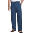 thumbnail image 1 of COOFANDY Men's Linen Cotton Pants Casual Elastic Waist Drawstring Trousers, 1 of 6
