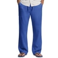 thumbnail image 1 of COOFANDY Men's Linen Drawstring Pants Casual Summer Beach Cotton Linen Pants, 1 of 6
