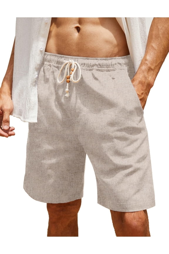 Men's Casual Shorts Drawstring Shorts with Elastic Waist