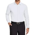 thumbnail image 1 of COOFANDY Men's Long Sleeve Button Down Dress Shirts Wrinkle Free Regular Fit Formal Muscle Fit Shirt White XL, 1 of 1