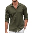 thumbnail image 1 of COOFANDY Men's Long Sleeve Button Down Shirts Stretchy Business Casual Shirt, 1 of 6