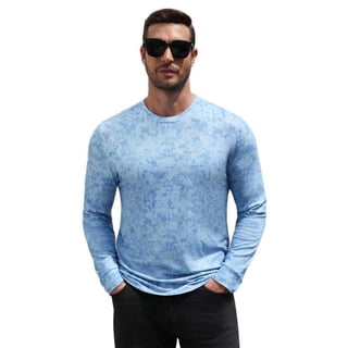 COOFANDY Men's Long Sleeve Camo T-Shirt, Tree Branch Print Crew Neck Tee, Slim Fit Casual Athletic Shirt, Lightweight Breathable Top for Fall Winter Hunting Hiking Daily Wear