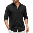 thumbnail image 1 of COOFANDY Men's Long Sleeve Dress Shirt Casual Button Down Shirts Wrinkle Free Untucked Shirt, 1 of 6