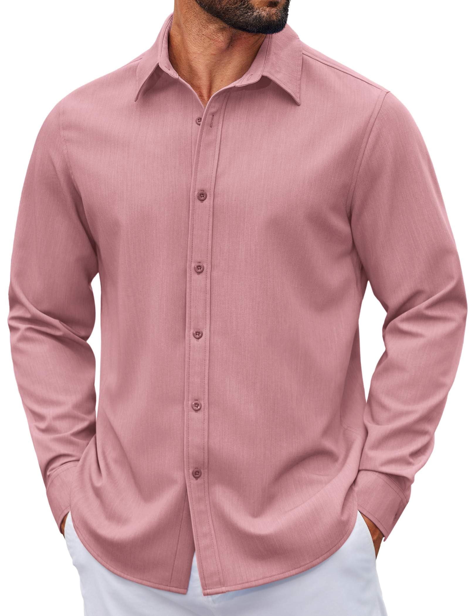 COOFANDY Men's Long Sleeve Untucked Shirts Casual Button Down Shirt ...