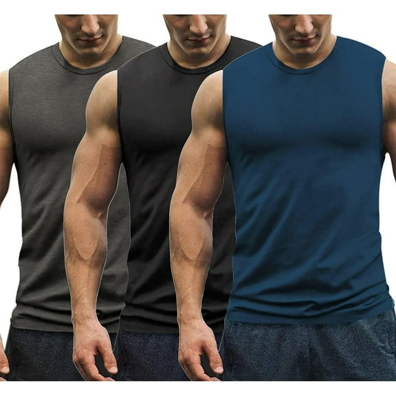 COOFANDY Men's Gym Bodybuilding Tank Top Workout Muscle Cut Shirt Fitness Sleeveless Vest