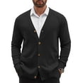 thumbnail image 1 of COOFANDY Men's Cardigan Sweater Long Sleeve Casual V Neck Button Down Knitted Sweater with Pockets, 1 of 6
