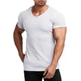 thumbnail image 1 of COOFANDY Men's Muscle T Shirts Stretch Short Sleeve V Neck Bodybuilding Workout Tee Shirts, 1 of 10