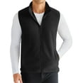 thumbnail image 1 of COOFANDY Men's Polar Fleece Vest Lightweight Sleeveless Zip Up Jacket Casual Outerwear Outdoor Golf Vests, 1 of 11