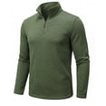 thumbnail image 1 of COOFANDY Men's Quarter Zip Pullover Sweater, Soft Knit Mock Neck Long Sleeve Casual Thermal Pullover, Lightweight Warm Half Zip Sweatshirt for Fall Winter Golf Hiking, 1 of 9