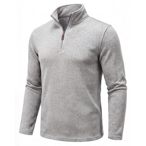 COOFANDY Men's Quarter Zip Pullover Sweater, Soft Knit Mock Neck Long Sleeve Casual Thermal Pullover, Lightweight Warm Half Zip Sweatshirt for Fall Winter Golf Hiking