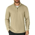 thumbnail image 1 of COOFANDY Men's Quarter Zip Up Pullover Lightweight Mock Neck Sweatshirt Casual Long Sleeve Polo Shirt, 1 of 10