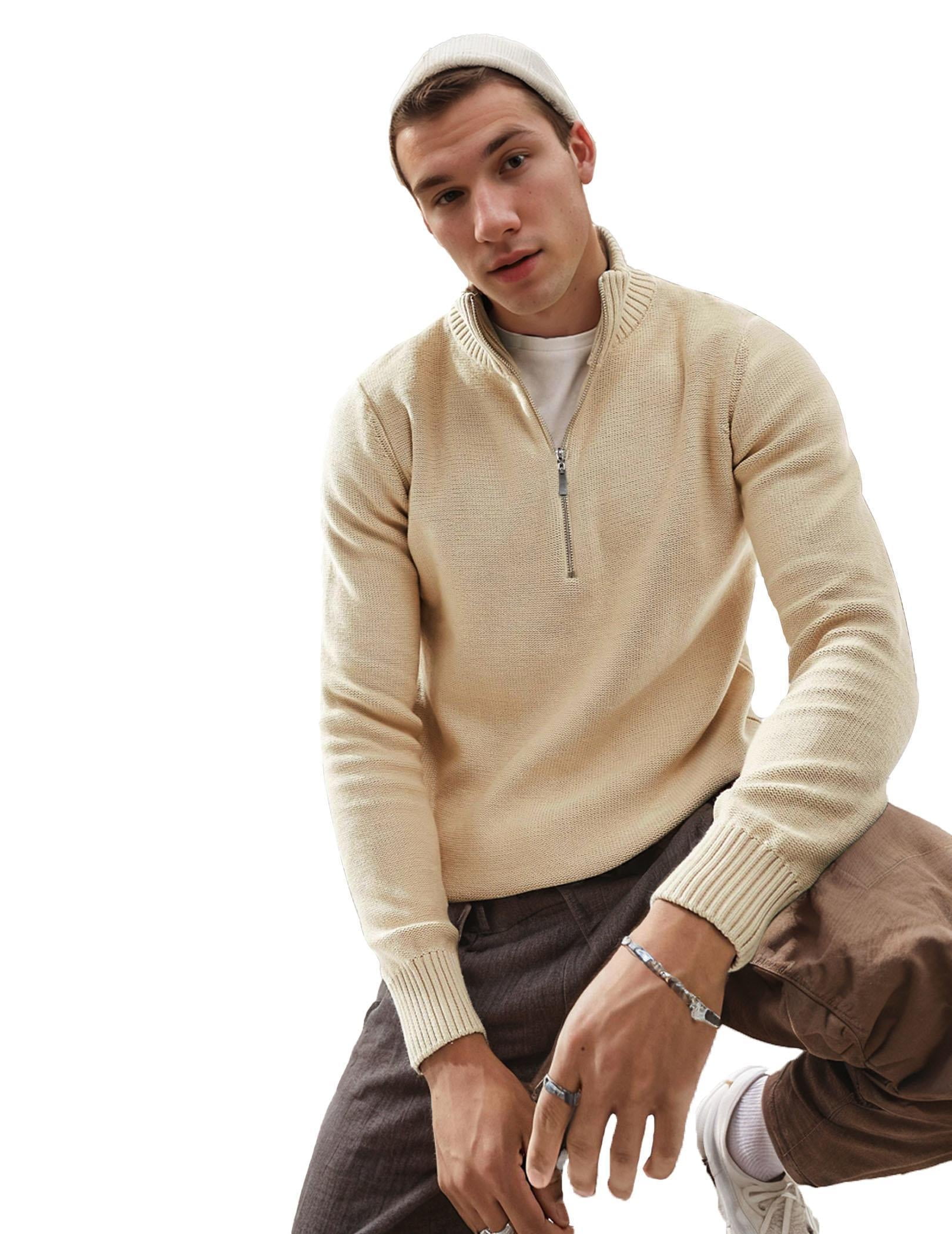 COOFANDY Mens Quarter Zip Pullover Sweatshirts