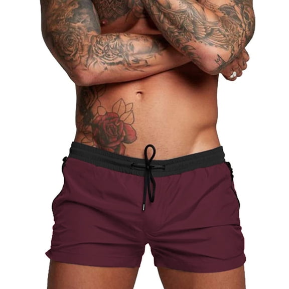 COOFANDY Men's Quick Dry Swim Trunks Boxer Brief Swimwear