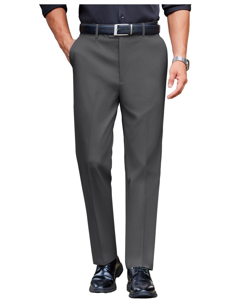 COOFANDY Mens Classic Casual Dress Pants Expandable Waist Suit