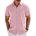 thumbnail image 1 of COOFANDY Men's Short Sleeve Button Down Shirt Casual Beach Summer Outfit, 1 of 6