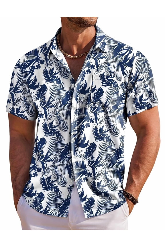 Men's Short Sleeve Hawaiian Shirts Casual Summer Vacation Shirts