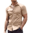 thumbnail image 1 of COOFANDY Men's Short Sleeve Muscle Fit Dress Shirts Casual Button Down Shirt, 1 of 6