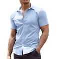 thumbnail image 1 of COOFANDY Men's Short Sleeve Muscle Fit Dress Shirts Casual Button Down Shirt, 1 of 6