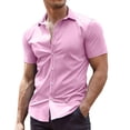 thumbnail image 1 of COOFANDY Men's Short Sleeve Muscle Fit Dress Shirts Casual Button Down Shirt, 1 of 6