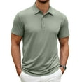 thumbnail image 1 of COOFANDY Men's Short Sleeve Polo Shirt Quick Drying Performance Tactical Shirts Solid Athletic Golf Shirt, 1 of 2