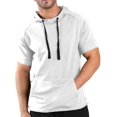 thumbnail image 1 of COOFANDY Men's Short Sleeve Sweatshirts Gym Workout Lightweight Pullover athletic hoodies muscle fit Hood T Shirts, 1 of 6