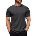 thumbnail image 1 of COOFANDY Men's Short Sleeve T-Shirt Soft Fitted Tee Shirts Solid Color Casual Basic Crew Neck Cotton Shirt, 1 of 7
