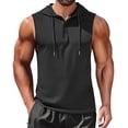 thumbnail image 1 of COOFANDY Men's Sleeveless Gym Hoodies Muscle Hooded Tank Tops Bodybuilding Workout Cut Off T Shirt, 1 of 6