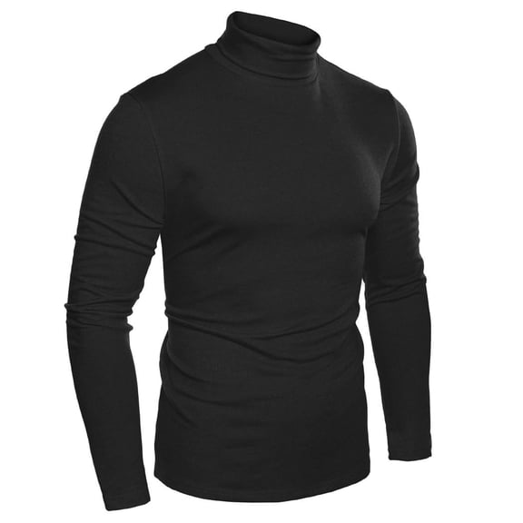 COOFANDY Men's Slim Fit Basic Turtleneck Long Sleeve Lightweight Pullover Sweaters Casual Knitted Tops