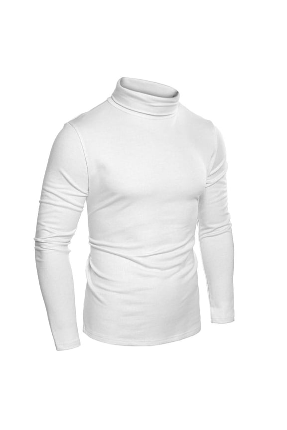 Men's Slim Fit Basic Turtleneck Long Sleeve Lightweight Pullover Sweaters Casual Knitted Tops