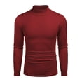 thumbnail image 1 of COOFANDY Mens Slim Fit Mock Turtleneck Thermal Pullover Sweater - Casual Basic Knitted Style, 1 of 8