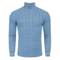 thumbnail image 1 of COOFANDY Men's Slim Fit Turtleneck Long Sleeve Sweater Casual Twisted Knitted Pullover Sweaters, 1 of 6