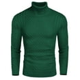 thumbnail image 1 of COOFANDY Men's Slim Fit Turtleneck Sweater Casual Knitted Twisted Pullover Solid Sweaters, 1 of 5