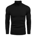 thumbnail image 1 of COOFANDY Men Mock Turtleneck Sweater Regular Fit Long Sleeve Sweater Pullover Sweaters, 1 of 9