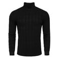 thumbnail image 1 of COOFANDY Men's Slim Fit Turtleneck Long Sleeve Sweater Casual Twisted Knitted Pullover Sweaters, 1 of 6