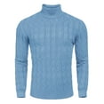 thumbnail image 1 of COOFANDY Men's Slim Fit Turtleneck Long Sleeve Sweater Casual Twisted Knitted Pullover Sweaters, 1 of 6