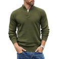 thumbnail image 1 of COOFANDY Men's Quarter Button Sweater Henley Knit Pullover Sweater Lightweight Casual Long Sleeve Sweaters, 1 of 10
