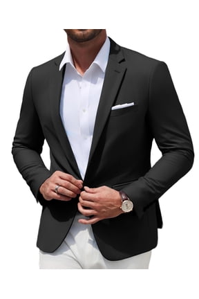 Mens Sport Coats Casual Blazer Stylish Two Button Lightweight Suit Jacket for Daily Wedding