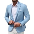 thumbnail image 1 of COOFANDY Mens Sport Coats Casual Blazer Stylish Two Button Lightweight Suit Jacket for Daily Wedding, 1 of 9