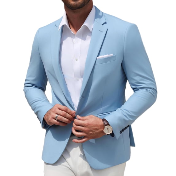 COOFANDY Mens Sport Coats Casual Blazer Stylish Two Button Lightweight Suit Jacket for Daily Wedding
