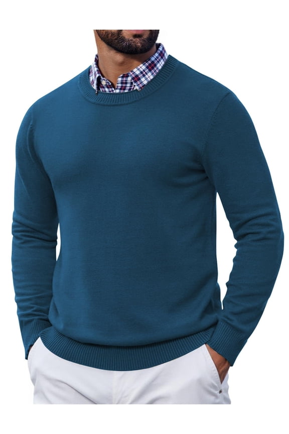 Men's Crewneck Sweaters and Pullovers Knit Sweater Dress Sweater Slim Fit