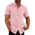 thumbnail image 1 of COOFANDY Men's Summer Beach Button Down Shirt Vaction Short Sleeve Dress Shirt, 1 of 6