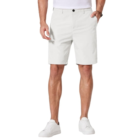 COOFANDY Men's Summer Beach Casual Shorts Lightweight Flat Front Golf Shorts with Pockets