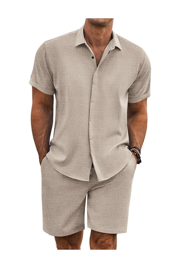 Men's Shirt and Short Sets Cruise Outfits for Men