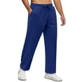 thumbnail image 1 of COOFANDY Mens Everyday Cotton Open Pant Pajama Bottoms Granite Heather, 1 of 9
