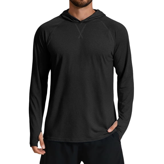 COOFANDY Mens UPF 50+ Lightweight Hoodie Quick Dry Performance Fishing Shirt Long Sleeve UV Sun Protection Shirts Rash Guard