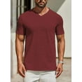 thumbnail image 1 of Men's T Shirts Short Sleeve Classic V Neck T-Shirt Casual Summer Basic Tee Shirt, 1 of 5