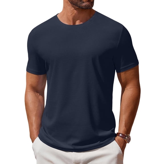 COOFANDY Men's T Shirts Short Sleeve Soft T-Shirt Casual Basic Summer Tee Tops