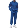 thumbnail image 1 of COOFANDY Men's Tracksuit 2 Piece Hoodie Sweatsuit Sets Casual Athletic Jogging Suits Waffle Plaid Jacquard Outfits, 1 of 10